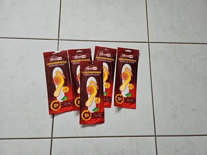 5 paires de Semelles chauffante 40/41 thermopad Neuf u44