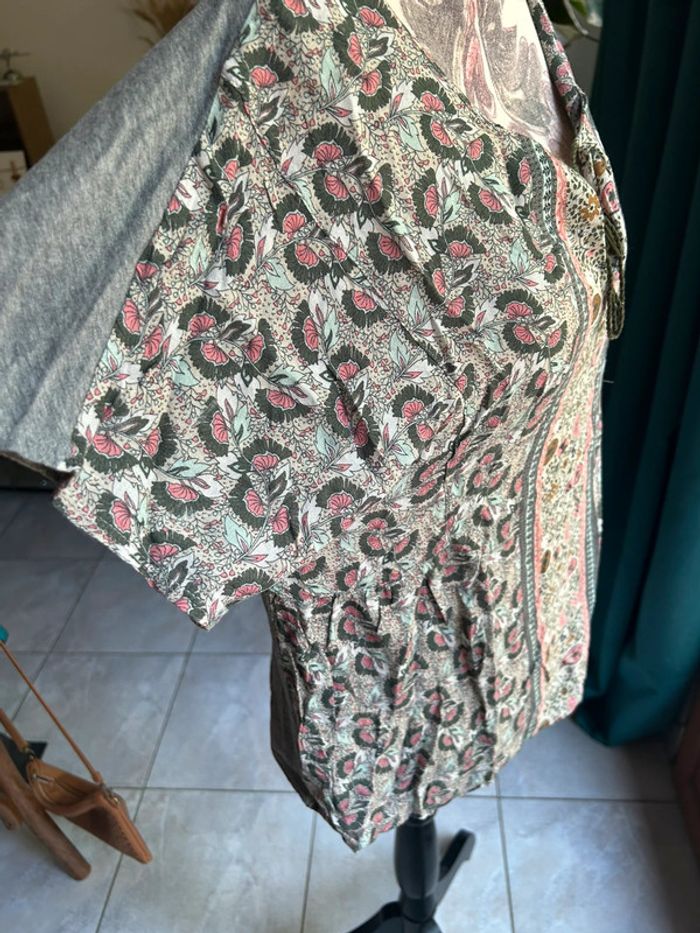 Tunique grise et rose taille M promod - photo numéro 3