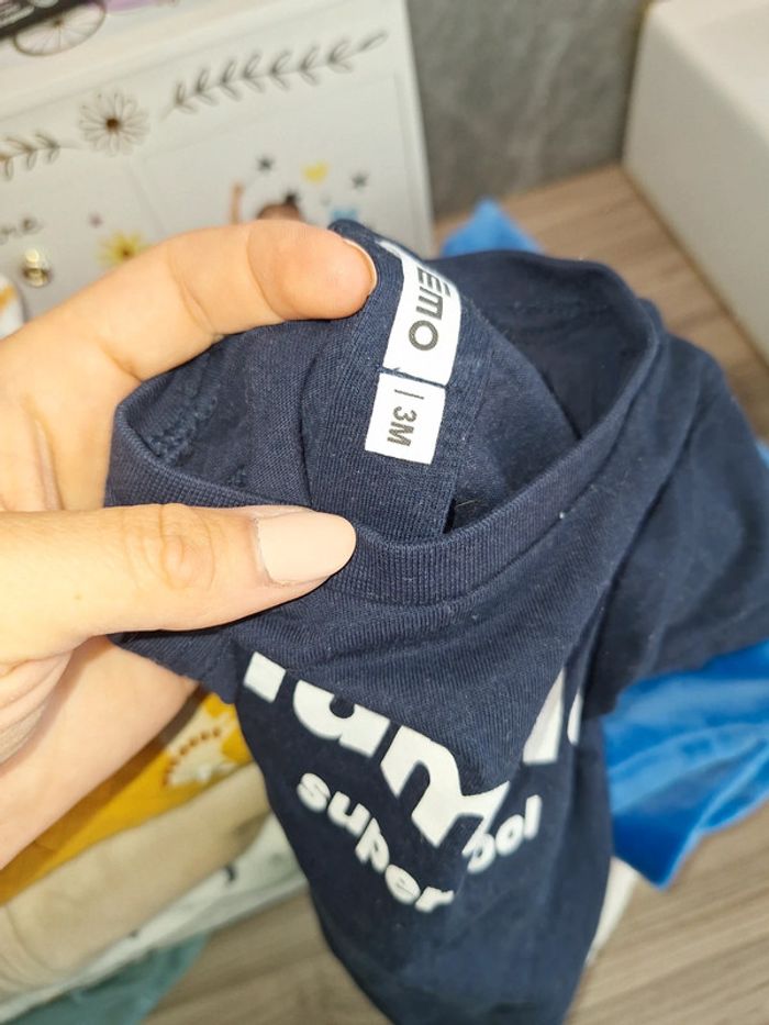 Haut maillot manches courtes bébé garçon 3 mois - photo numéro 2