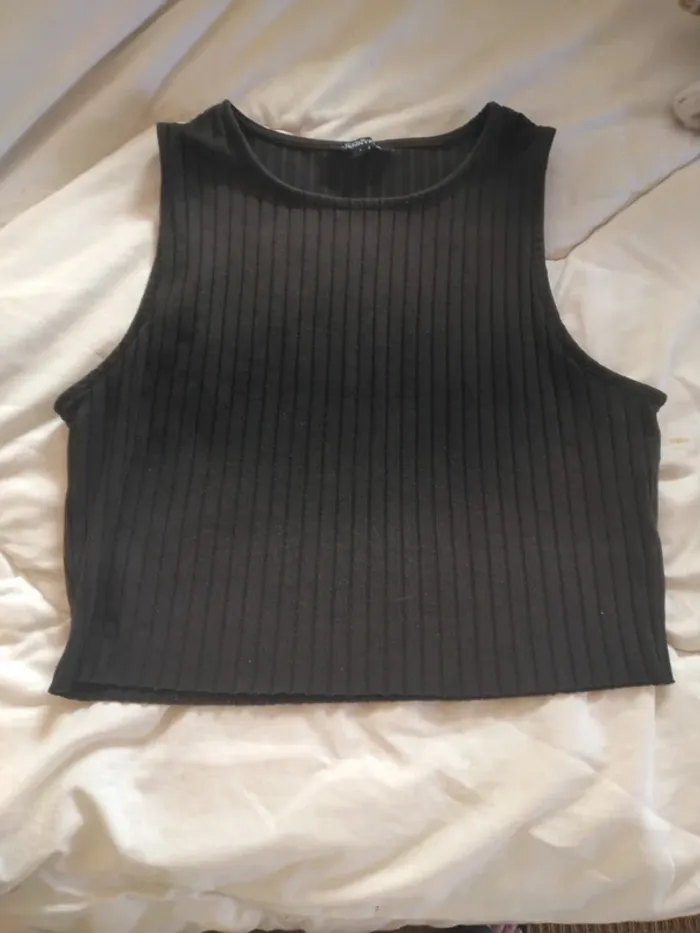 Tee shirt Croc top Noir Jennyfer