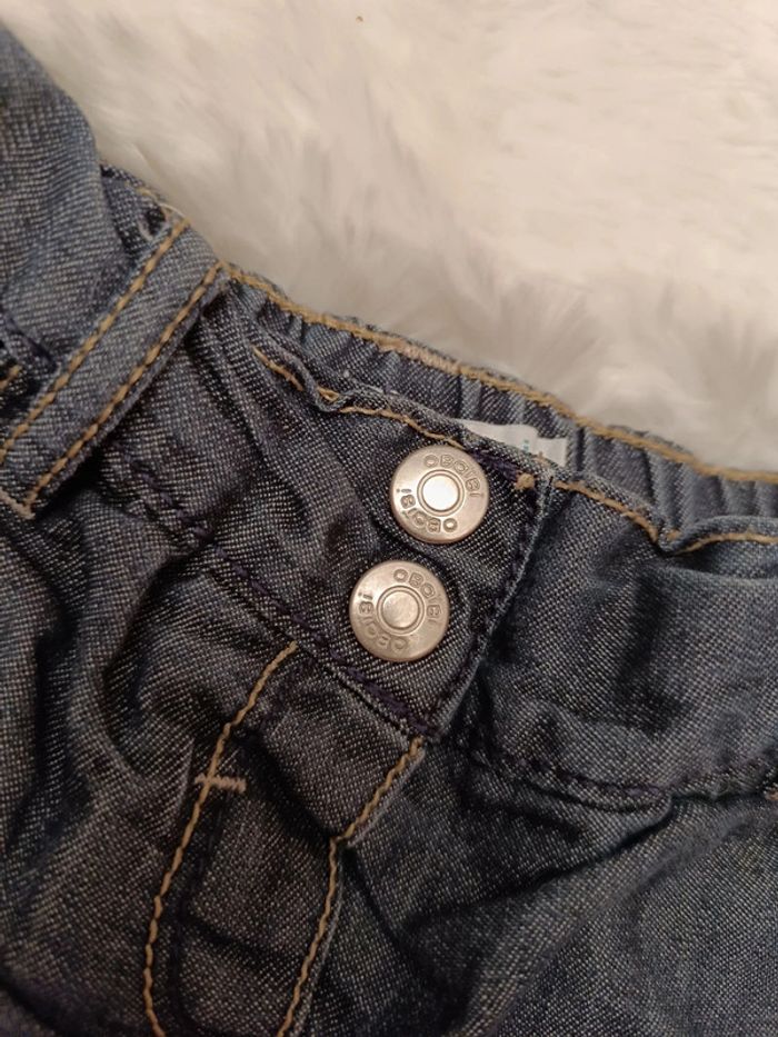 Jean doublée taille réglable à l'intérieur T. 6 mois Obaibi - photo numéro 2