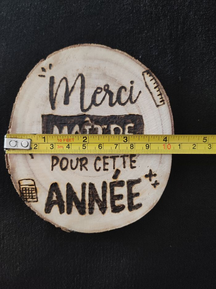 Rondin bois merci maître - photo numéro 2