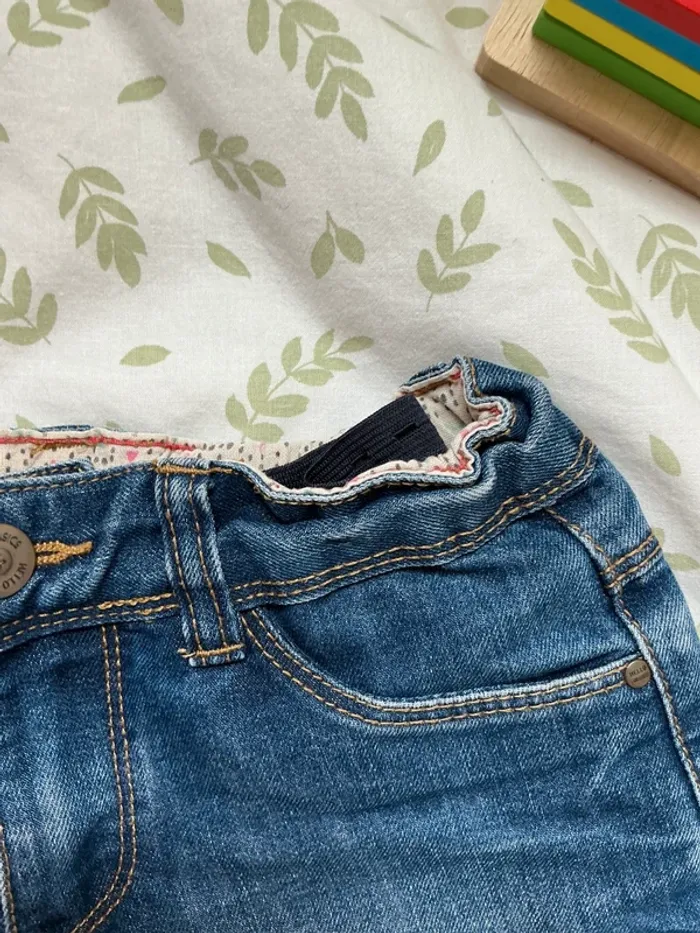 short en jean bleu taille réglable tape à l'oeil 7 ans - photo numéro 4