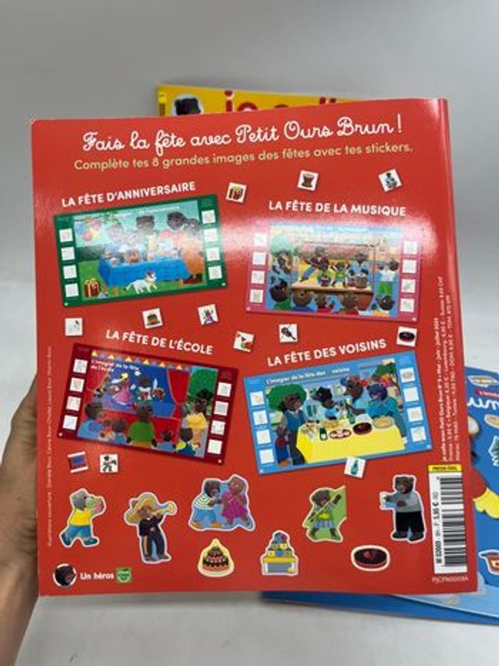 Lot de 3 magazines Livres d’activités je colle avec Petit Ours brun Neuf - photo numéro 4