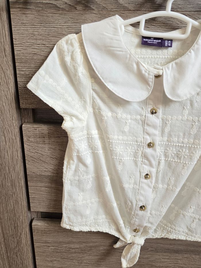 Vêtement Bébé Fille - Chemisier blanc - Sergent Major - 24 mois 86 cm - photo numéro 2