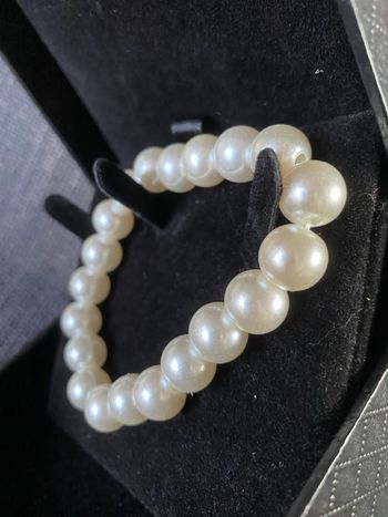 Bracelet élastique perles nacrées