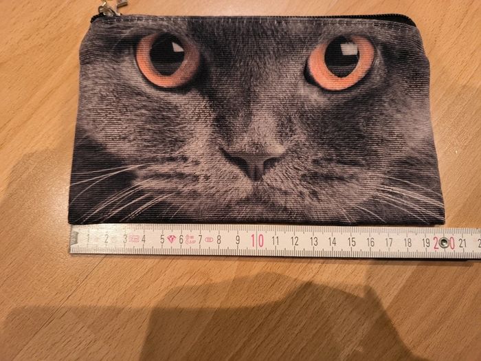 Trousse chat grise - photo numéro 3