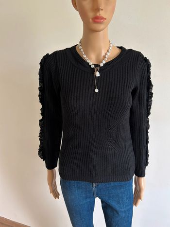Pull noir à manches longues Morgan taille XS comme neuf