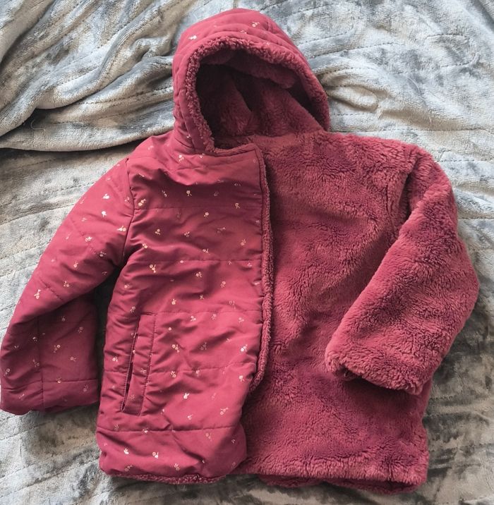 Manteau hiver réversible 6 ans fille