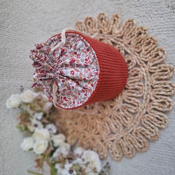 pochon rond avec ouatine en doublure