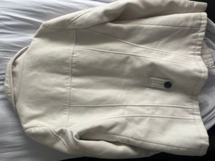 Manteau caban blanc crème - photo numéro 3