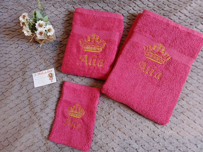Serviettes de bain personnalisée