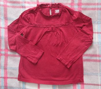 Blouse bordeaux KIABI 5 ans