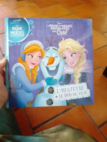Livre et DVD reine des neiges