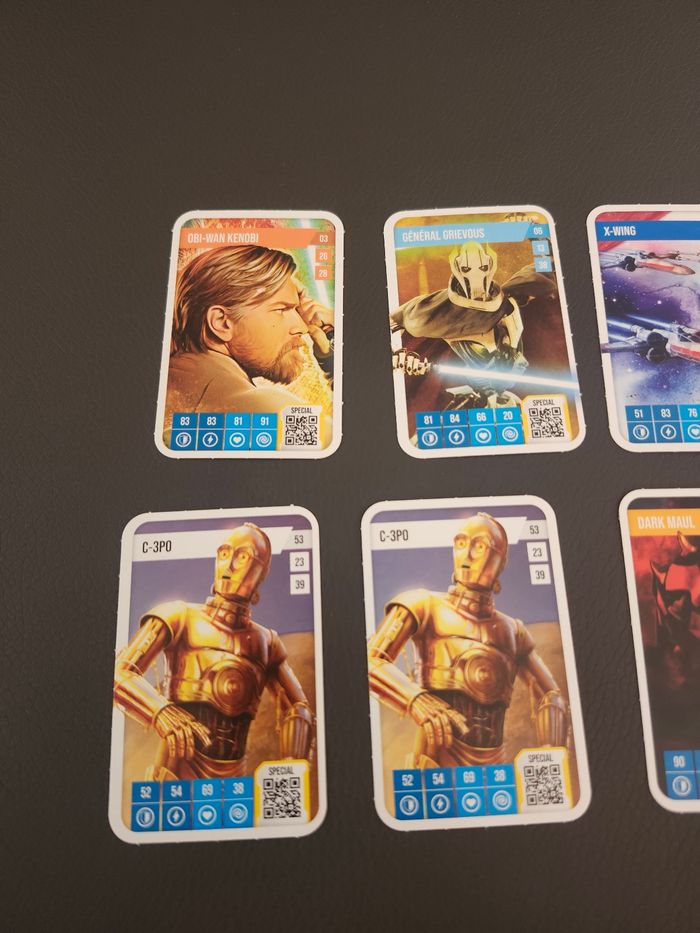 Lot 11 cartes auchan star wars - photo numéro 2