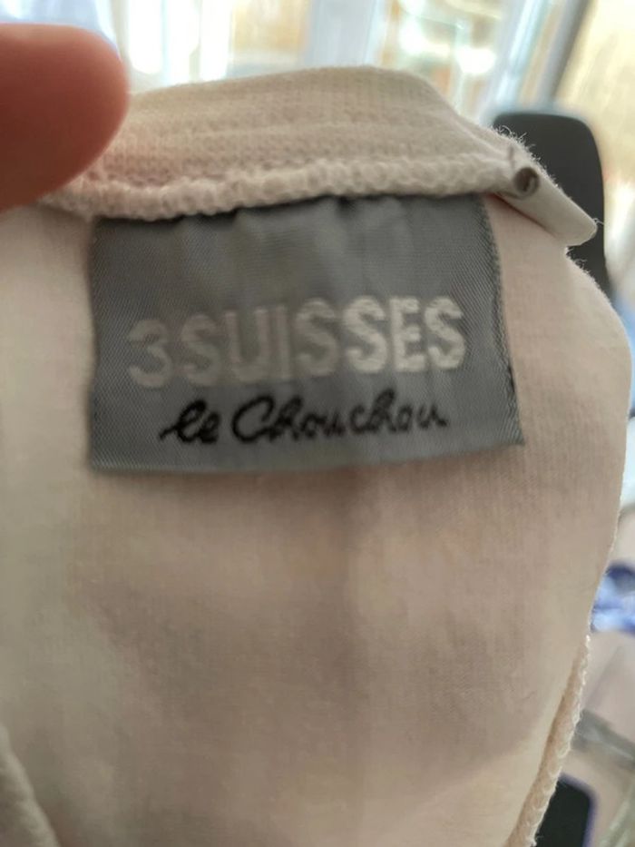 t-shirt 3 Suisses blanc taille M - photo numéro 3