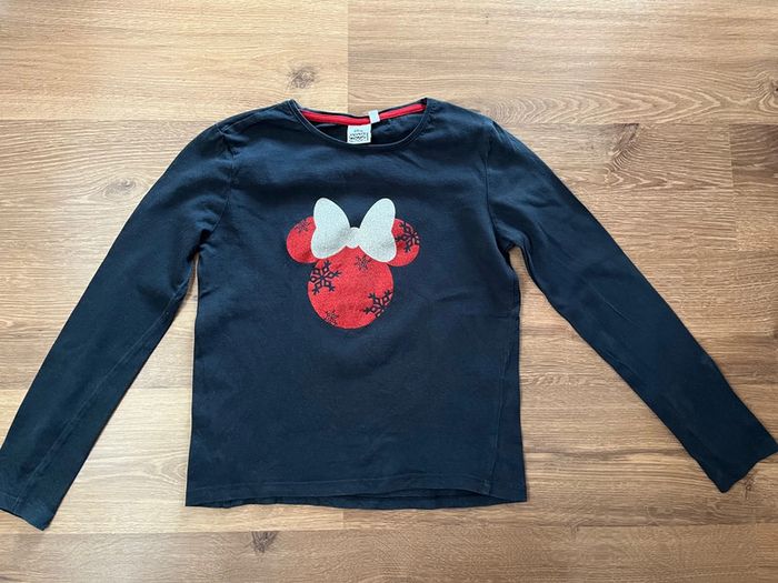 Tee-shirt Disney Minnie Mouse Noël 10 ans