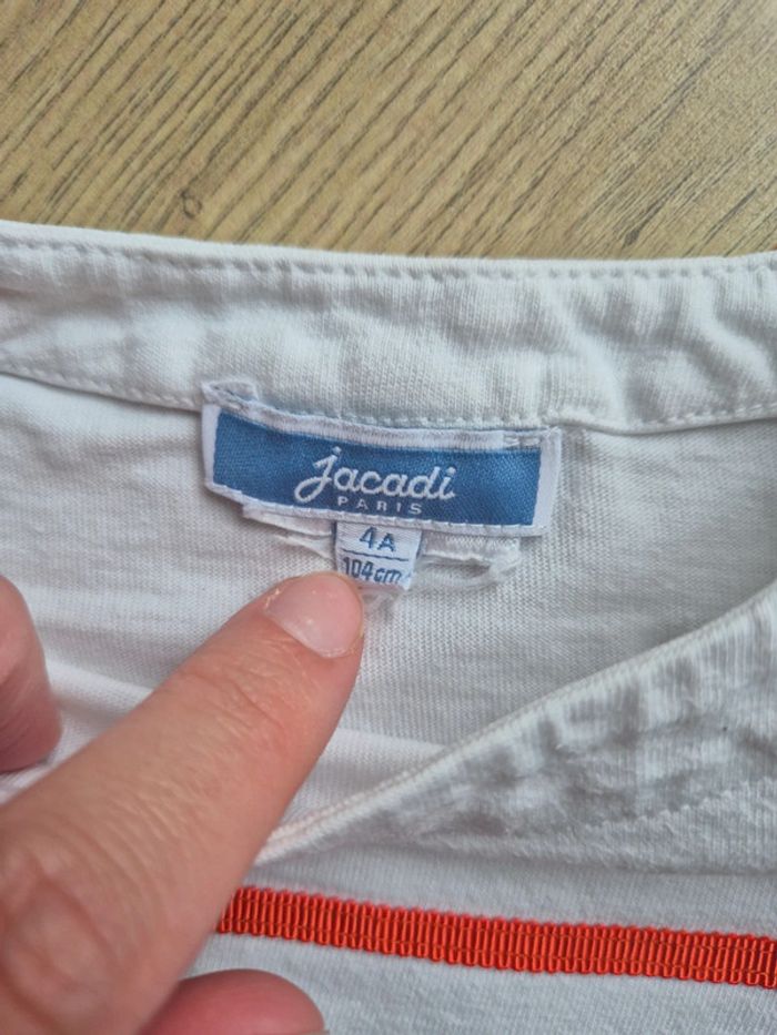 T-shirt ML rayé Jacadi 4 ans - photo numéro 2