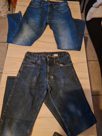 2 jeans H&M slim taille 11-12 ans neuf