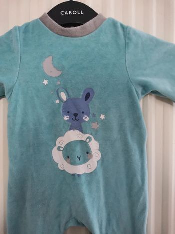 Pyjama chaud en velours 6 mois