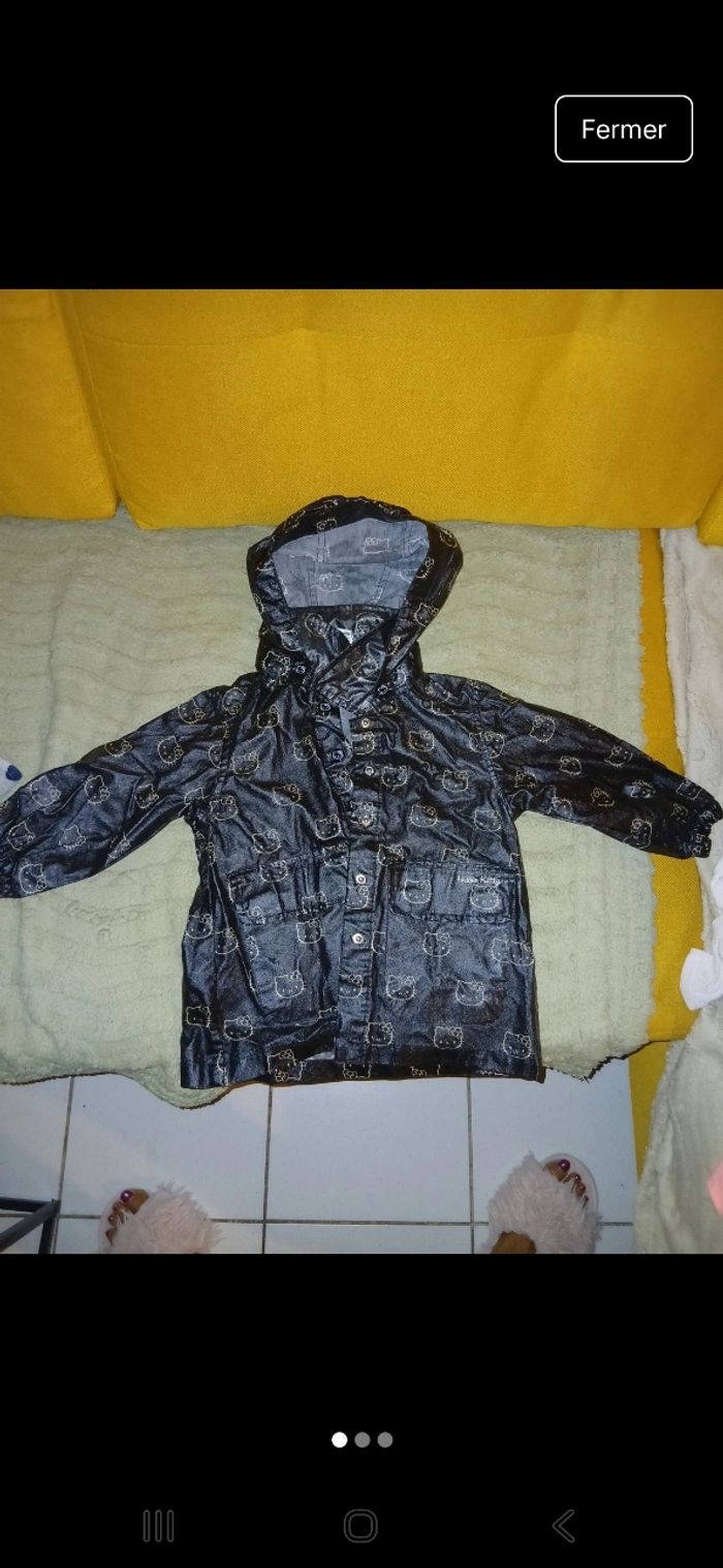 Parka/imperméable fille hello kitty