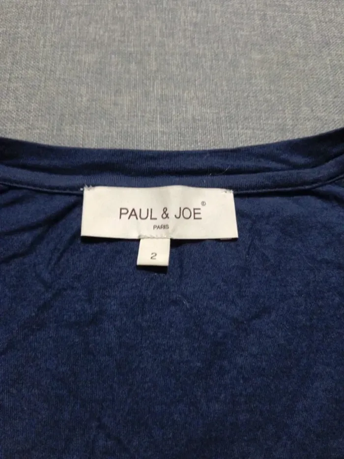 C52 t-shirt marine Paul&Joe T2 - photo numéro 3