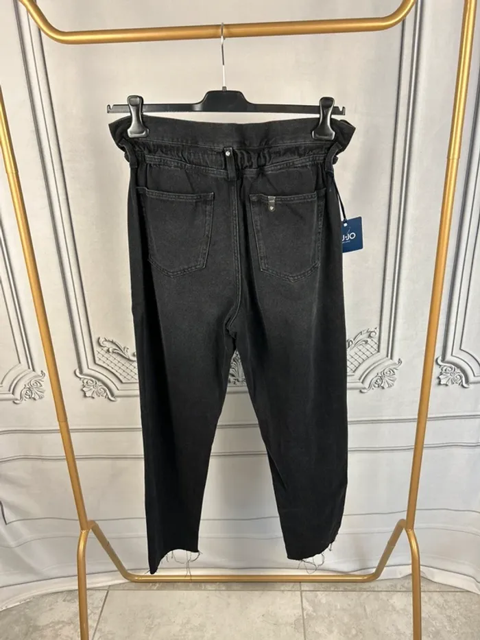 Jean gris/noir LiuJo taille haute W30 Neuf - photo numéro 5
