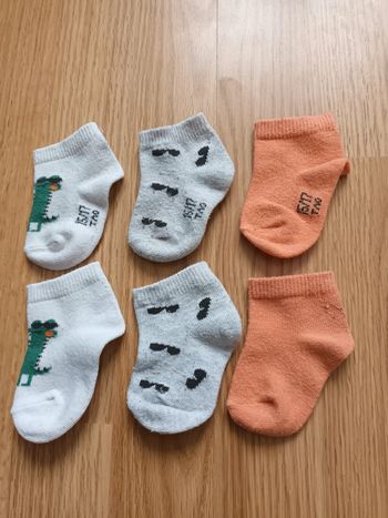 Lot de  3 paires de chaussettes 15-17 tape a l oeil
