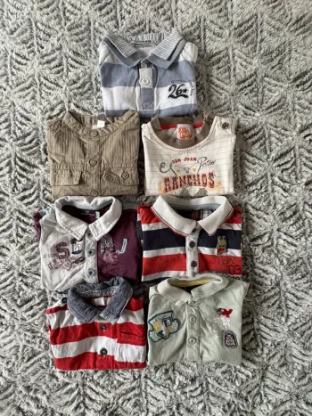 Lot de 7 t-shirts manches courtes 3 mois