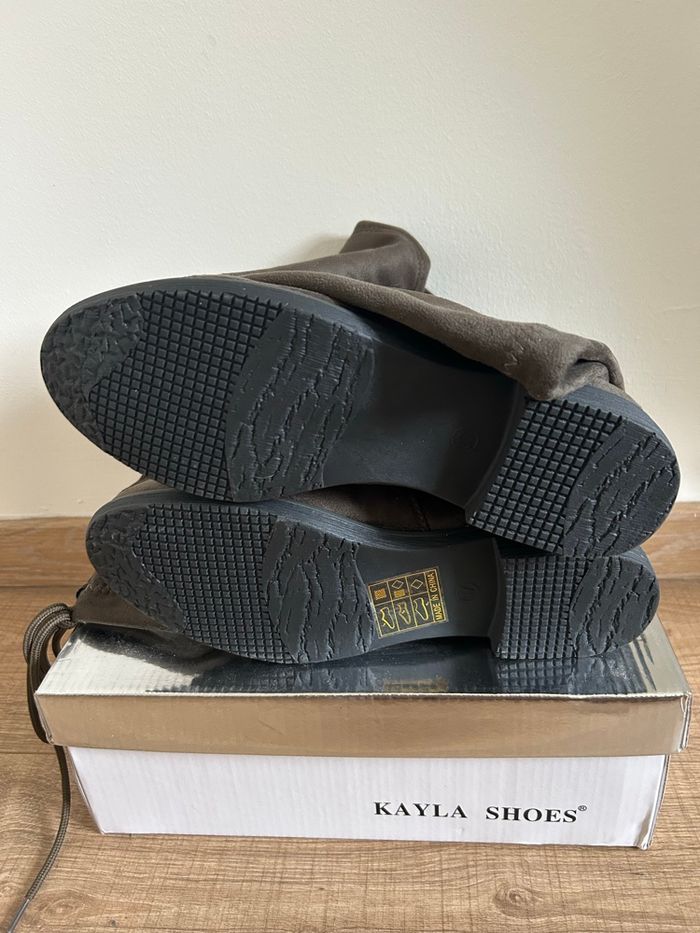 Bottes chaussettes plates neuves Kayla Shoes pointure 37 - photo numéro 5