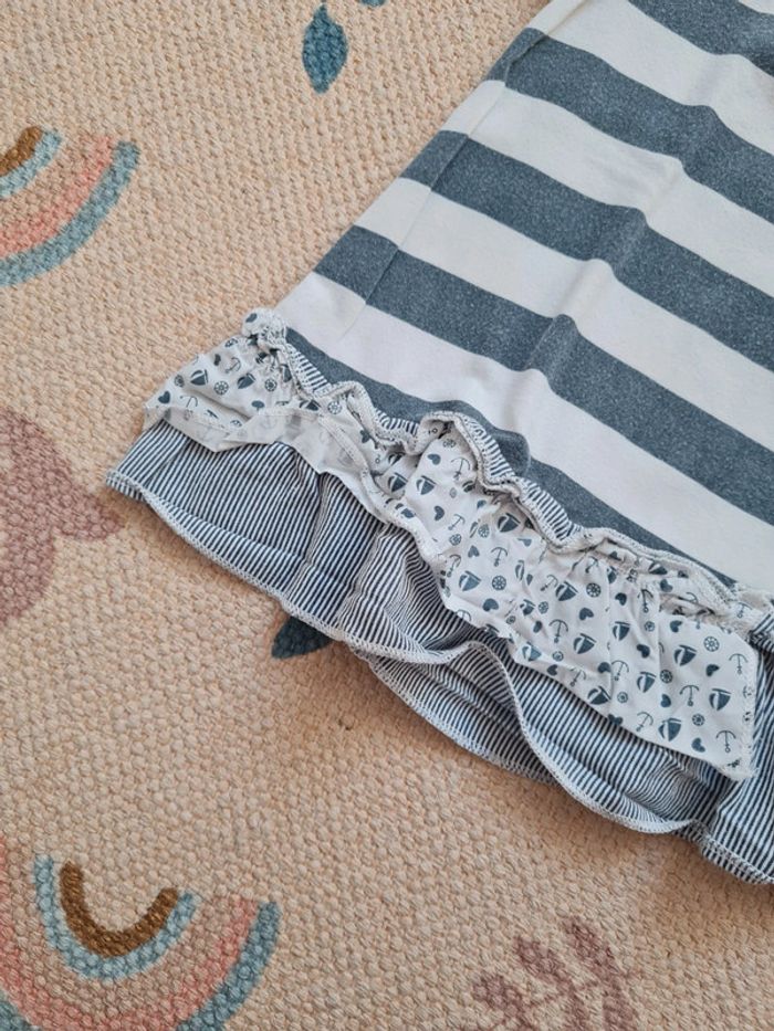 T-shirt marinière bateau brodé 18 mois - photo numéro 4