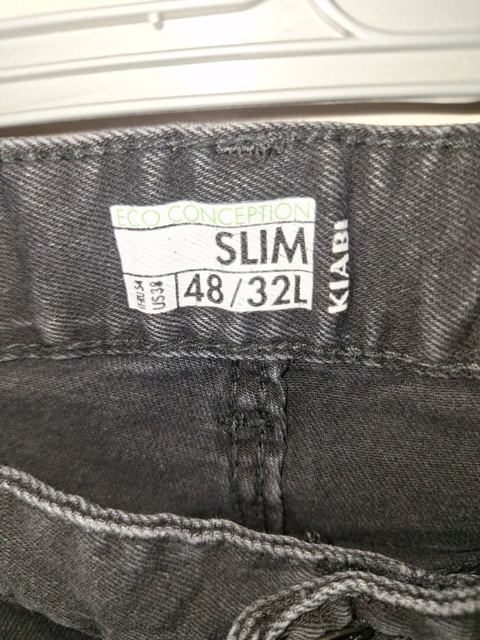 Jean slim noir kiabi 48 - photo numéro 2