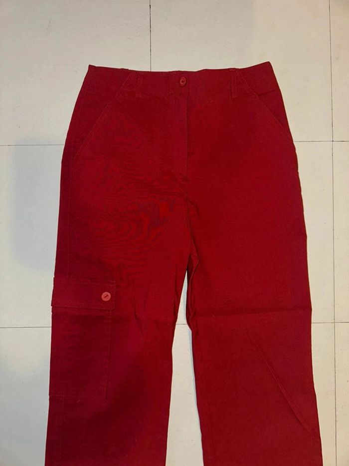 Jean rouge Camaïeu T36 neuf - photo numéro 4