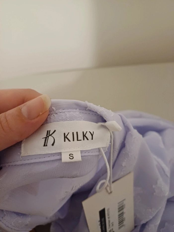Chemise transparente couleur Lilas neuve Kilky taille S 36 - photo numéro 12
