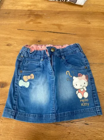 Jupe en jean hello kitty 6 ans