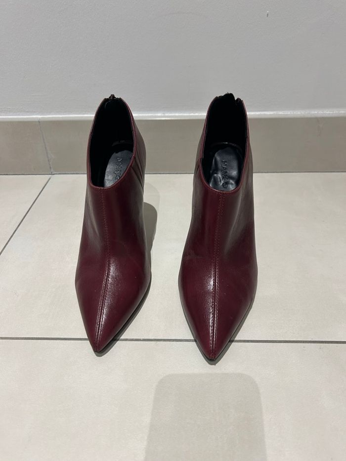 Bottines Mango Bordeaux - photo numéro 2