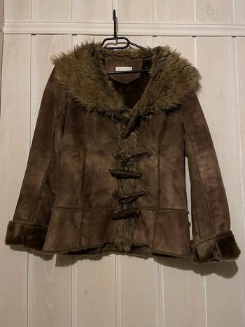 Veste faux cuir retourné - Promod - M