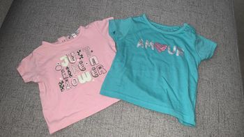 Lot t-shirts bébé fille 3m
