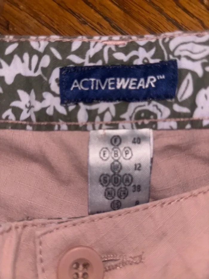Pantalon vintage coton t 40 avec fermetures bas - photo numéro 4