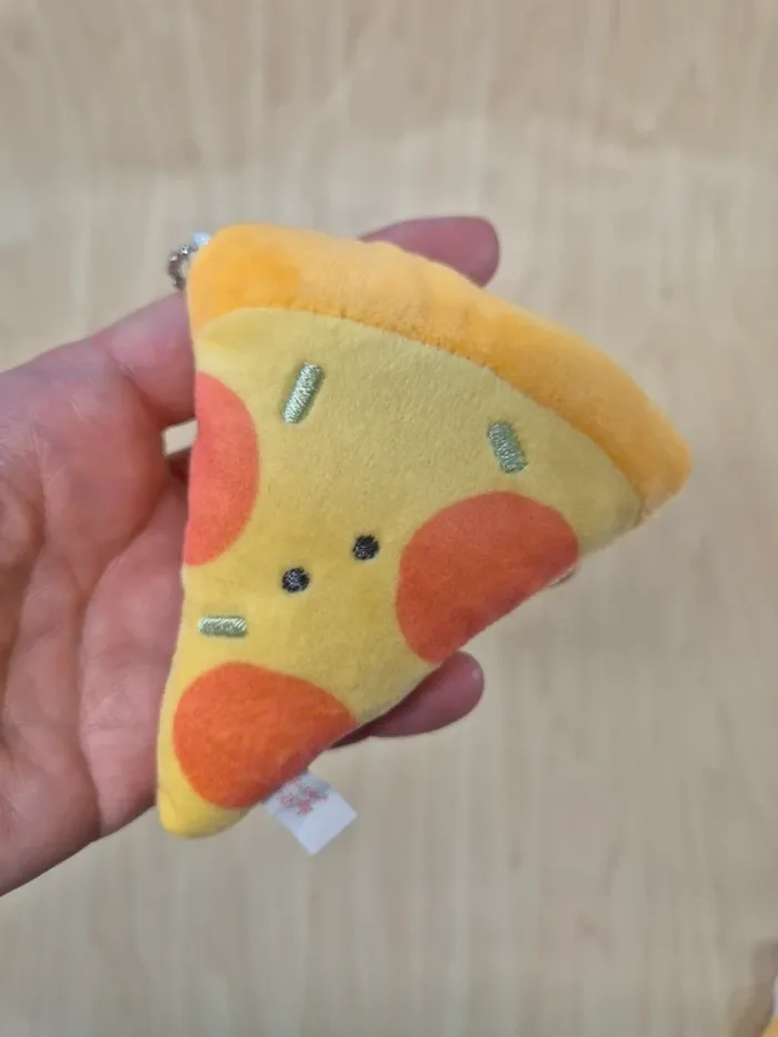 Porte-clés peluche Tsuburana Hitomi "Fast Food" : Pizza - photo numéro 2