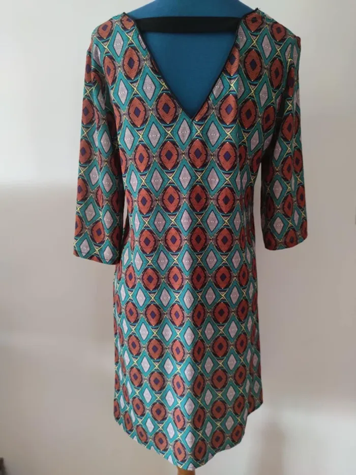 Robe droite légère été tribal - photo numéro 2