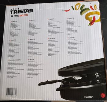 Appareil à raclette tristar