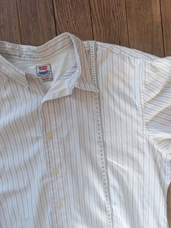 Chemise a rayures manches courtes Levi's Strauss & co taille M - photo numéro 10