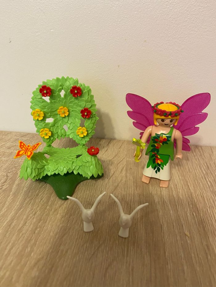 Playmobil fée avec son trône fleurie - photo numéro 2
