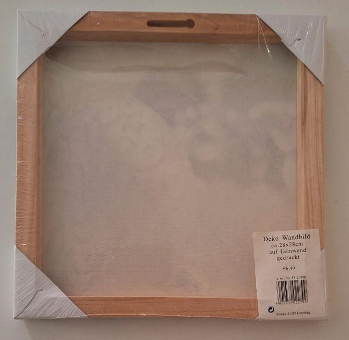 Tableau à suspendre ou à poser au décor de boules de Noël argentées - photo numéro 2