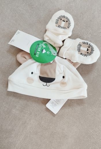 Bonnet + gant bébé mixte 34 cm orchestra neuf