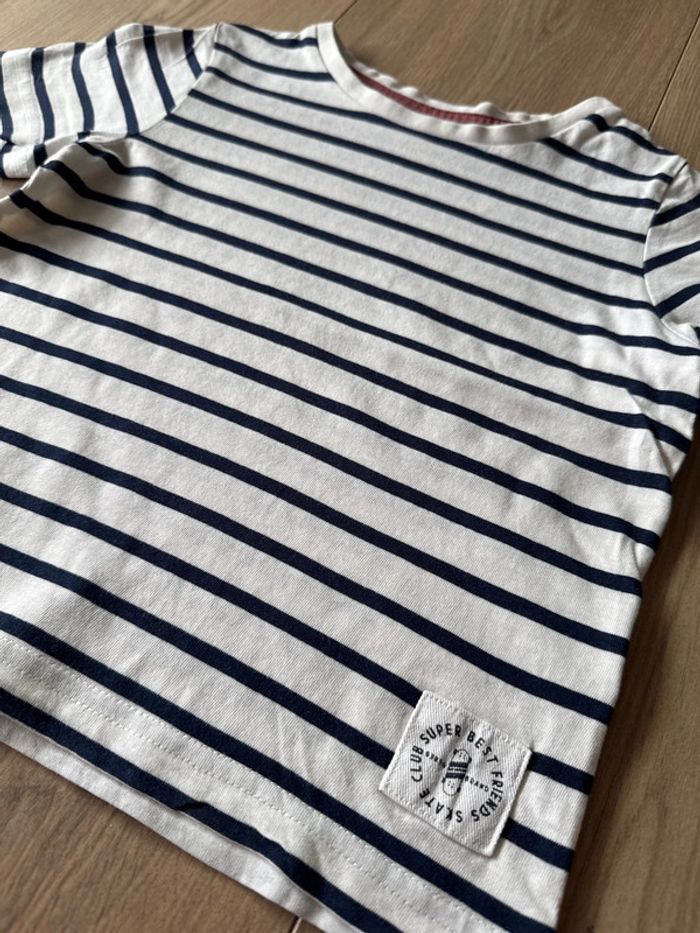 T-shirt marinière garçon T. 4 ans - photo numéro 2