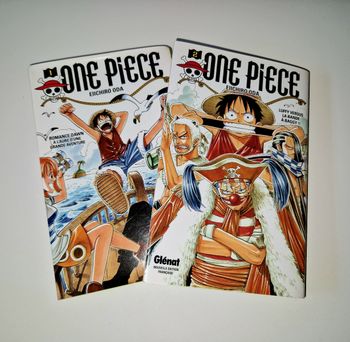 Manga tome 1 et 2 one piece en excellent état 