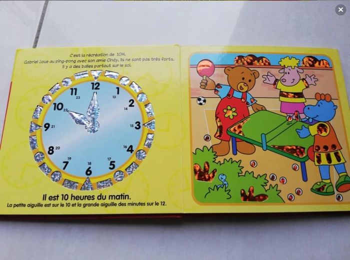 Livre cartonné les heures - photo numéro 3