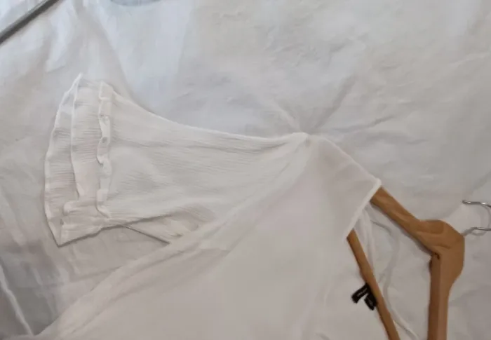 Blouse écrue manches 3/4 - photo numéro 7